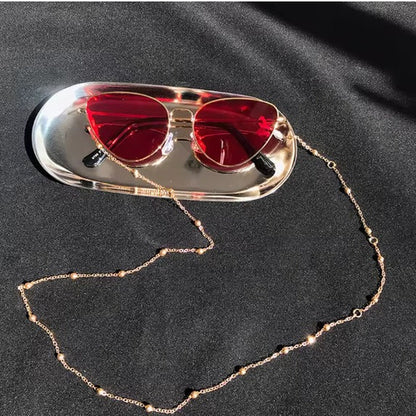Stilvolle Brillenkette mit Struktur