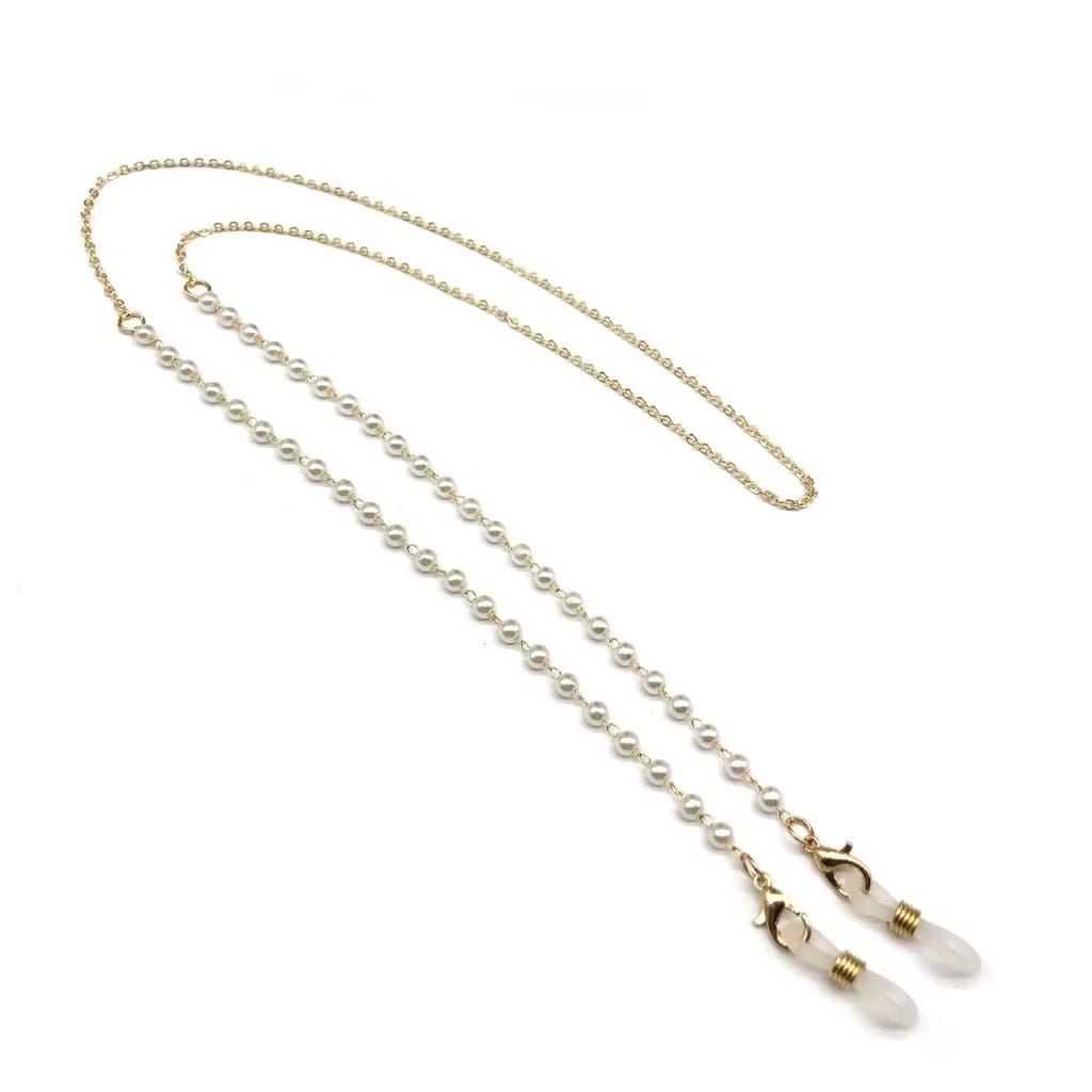 Elegante Brillenkette mit Perlen