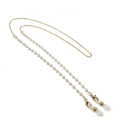 Elegante Brillenkette mit Perlen